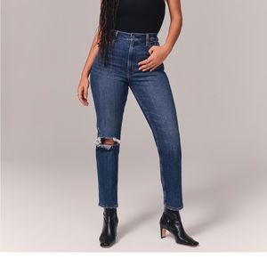 Abercrombie Curve Love ankle straight jeans | 16L